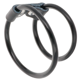 DARKNESS - FLEXIBLE DOUBLE PENIS RING